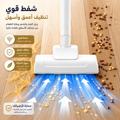 مكنسة كهربائية لاسلكية 3 في 1 متعددة الاستخدامات – شفط قوي وتنظيف شامل للمنزل والسيارة